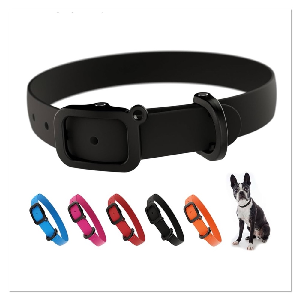 NUVUQ  Black Rubber Dog Collar
